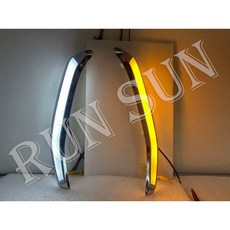RUN SUN 車燈 車材 全新速霸陸 13 14 15 16 森林人 FORESTER LED雙色 日行燈 方向燈, 1個