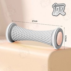 足底按摩滾輪 3D立體浮點按摩器, 1個, 灰(靜音降噪立體凸點)