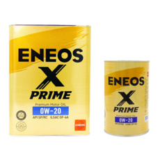 ENEOS X PRIME 0W-20頂級汽車機油，引擎清潔，提升燃油效率，延長引擎壽命, 1個, 0W20 5L