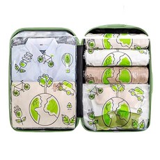 TAILI · 太力 環保手卷式真空壓縮袋 雙重密封重複使用 衣服行李收納 10入組 40x60cm, 1套, 10個裝