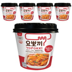 요뽀끼 매콤달콤떡볶이, 140g, 5개