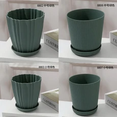 1PCS 거실 발코니 식물 분재 냄비 꽃 인공 다육 시리즈 플라스틱 컬렉션, 02 green, 01 8803