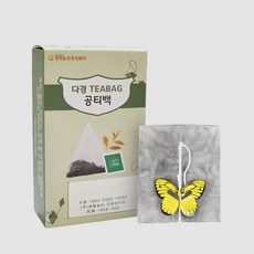 다경공티백 나일론재질공티백 부직포재질공티백 100개입, 100개, 13번나비태그(노랑)