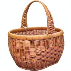 手工仿藤編織水果籃, 中國結 不帶蓋 35*28*20cm, 1個