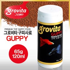 그로비타 구피 전용사료 120ml, 65g, 1개