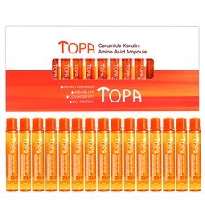 토파 세라마이드 케라틴 앰플 헤어앰플 손상모발, 15개, 13ml