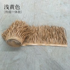 초가지붕 인조 볏짚 인테리어 동남아 시골 지붕 갈대 A색상 0.5m 오두막 x 카페 10m, 1m x 0.5m 점박이 옐로우