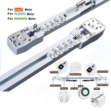 Aqara Tuya Wifi/Zigbee Dooya 82 모터 스마트 홈 커튼 Rod Cornice 용 맞춤형 슈퍼 사일런트 전기 트랙 레, 01 For tuya motor