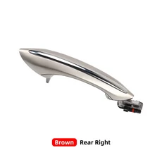 BMW 5 6 7 시리즈 F10 F07 F02 525 528 530 535 730 블랙 다크 브라운 화이트 외부 문짝 핸들 외부 문짝 핸, 01 China Mainland, 06 Brown Rear Right