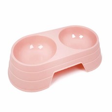 내손안의몰 애완견2구식기 1p 개밥, 핑크