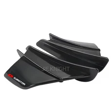 QJMOTOR SRK250 범용 오토바이 Winglet 공기 역학 윙 키트 스포일러, 01 Black-A