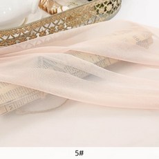 패브릭원단 4 웨이 스트레치 소프트 메쉬 원단 바느질 댄스 Tulle DIY 의류 살색 스판덱스 속옷, 5, 1개