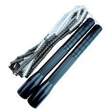 제이에프로프 19.7cm 세로형 투명 연질 구슬 줄넘기, 1개, 09. 검은색