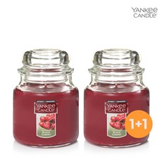 양키캔들 자캔들중 미듐자 블랙체리 X2개