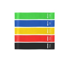 저항 밴드 피트니스 운동 요가 체육관 스포츠 탄성 트레이닝 크로스핏, polychrome 5pcs
