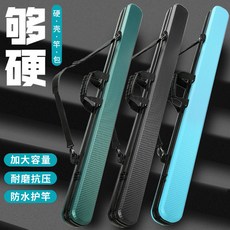 硬殼魚竿包 防刮耐磨 經久耐用, 中號1.25*10*10,墨綠色