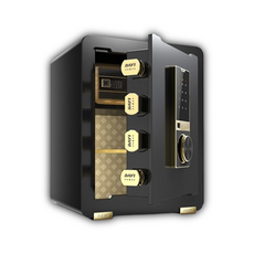 파크브릭 디지털 가정용금고 지문인식 패드 도난방지 귀중품보관함, 블랙