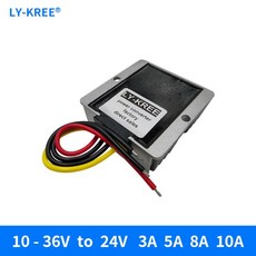 24V 안정화 전압 24V 전원 모듈 10-36V ~ 24V 컨버터 변압기 전압 조정기 3A 5A 8A10A 전력 변환기, [04] 10-36V to 24V 8A, 1개