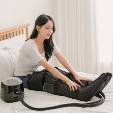 닥터웰 에어웰 공기압 다리 종아리 안마 마사지기, DR-5401, Black