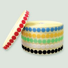 10000원형찍찍이/원형밸크로(20mm)-6색상, 보슬이검정