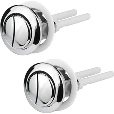 게베릿 원형 듀얼 플러시 교체 키트와 호환되는 변기 버튼 (침실 수리용), 02 Silver-2