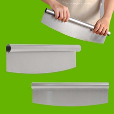 도우커팅 반달 피자커터 일체형 30x9.5x2.5cm 피자칼