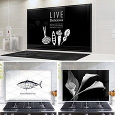 주방아트보드 900x650 가스렌지벽면 기름튐방지 가드 주방아트보드 가스렌지벽면 주방아트글라스 주방강화유리 가스렌지가드 주방아트월 아트글라스 주방보드 주방꾸미기 가스레인지벽 아트보, 레몬에이드