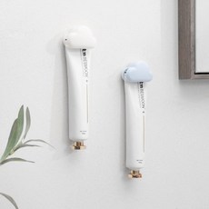 욕실용품 벽부착 치약짜개 튜브걸이 홀더, 블루