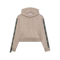 GCDS 스트라이프 니트 후드 탑