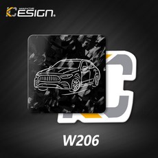 KESIGN W206-1 汽車香氛片，天然植物萃取，持久清新，適用於各種車型, 0.56g, 1個