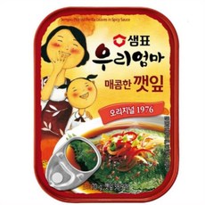 샘표 우리엄마 반찬 매콤한 깻잎, 70g, 18개