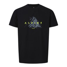 블랙야크 공용 흡습 속건 신축성 항균 소재 알파인 그래픽 반팔티 1BYRTMU920