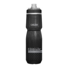 CAMELBAK PODIUM 화이트 8M CHILL 709 단열 바이크 물병 스퀴즈 블랙, 블랙.
