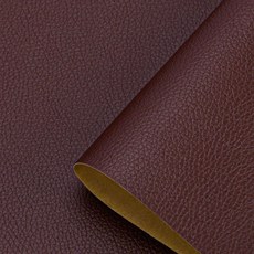 가죽공방 인조가죽원단 소파 시트 가죽원단 스웨이드, 다크브라운 68cmx50cm, 1개