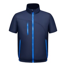空調服 夏季勞保工作服 - 防曬風扇冷氣衣, 1個, 藍色,L(建議體重60-67公斤）