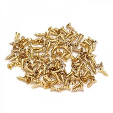 아이베란다 목공용 나사못 미니피스 금색, 2mm x 10mm AC, 100개