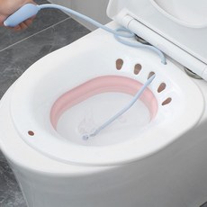 임산부용품 가정용 치질 좌욕 대야 임산부 휴대용 접이식, 1개, 좌욕대야(일반형블랙)