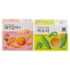 [다농원 혈당관리 베스트 세트] 돼지감자차 100T 여주차 40T