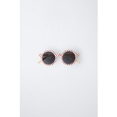 국내배송 자라 ZARA 하트 라운드 선글라스 - 레드 970872