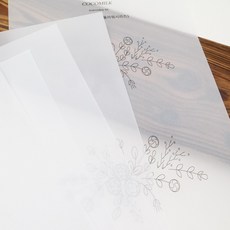 마미쏘잉/ 프랑스자수 도안용 트레싱지/ 자수도안옮기기, 5개, 투명