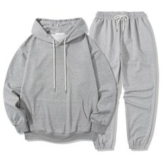 ILLUSO 標準刷毛連帽下擺束口運動服上下套裝