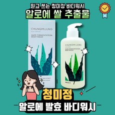 [빠른배송] 청미정 알로에 발효 바디워시 500ml 임산부 바디워시 무자극 천연재료, 1개, 200ml