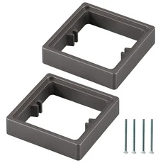 호환 R66B 20mm 단일 소켓 스페이서 사각형 스페이서 소켓 서라운드 커버 1 갱 소켓 서라운드 Uprades 전등, 03 Grey, 01 빠른