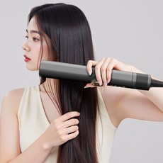 UtechSmart 에어스트레이트 멀티 고데기 헤어 드라이기 스트레이트너, 그레이