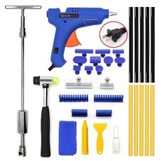 자동차 덴트도구 판금 복원 흡착식 수리툴 우박 피해수리, 1개, 고흡착 풀러 수리 세트 (가정용 글루건)