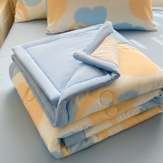 DFMEI 超涼感夏涼被可機洗新款夏日空調被夏季薄款被子學生單人夏被, 110x150cm【兒童空調被/午休被-可機洗不跑棉】【隨機