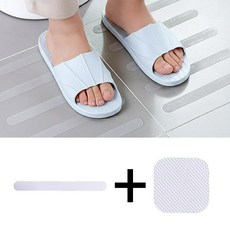 욕실 화장실 바닥 미끄럼방지 스티커 타원형24p+사각형20p, 투명(타원형+사각형), 1개