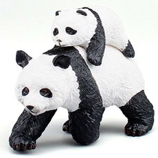 파포 (동물 모형완구) 엄마팬다와 아기팬다 (50071), 1개