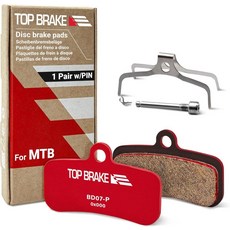 시마노 4 피스톤 세인트 BR M810 M820 데오레 XT M8120 테크트로 TRP와 호환되는 TOP 브레이크 디스크 자전거 패드 MTB eMTB 다운힐 트레일 올 마운틴, Red (MTB)_1 Pair -