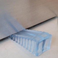 1개 투명 방문 현관문 고정 스토퍼 문닫힘 방지 받침 QKWE61EEE, 본상품